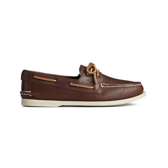 Sperry Topsider Brown Leather Smooth Boat Shoes Size 9.5 - Picture 1 of 9